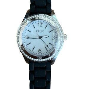 Relic by Fossil Women’s Watch Rhinestone ZR11904  Mother of Pearl Needs Battery